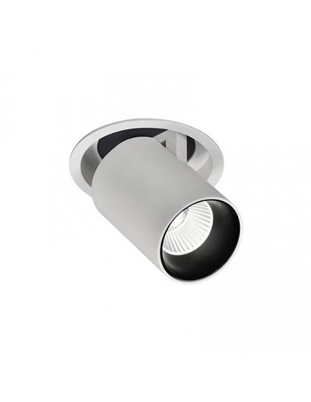 Foco LED moderno embutido 7W GARDA MINI ajustável, 35º branco 2700K/3000K/4000K