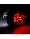 Luz de gálibo LED con brazo corto LD 2588 GRAPHITE DARK blanca y roja 12/24V IP68 A R1