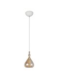 Lampara de techo ALDEA 1 pantalla cristal ahumado, excl. 1x E14 max. 10W IP20 Cromado
