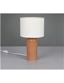 Lampe de table BLAIR, base en céramique, ampoule non incluse: 1xE27 max. 10W IP20 Moka