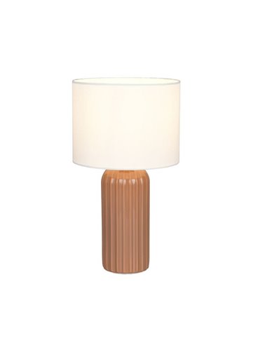 Lámpara de sobremesa BLAIR pequeña, base cerámica, bombilla excl. 1x E27 max. 10W IP20 Moka