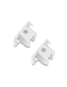 Tapas de acabado para carril monofásico EasyLink, 2 uds blanco