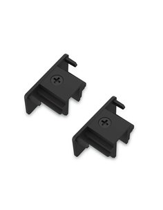 Tapas de acabado para carril monofásico EasyLink, 2 uds negro