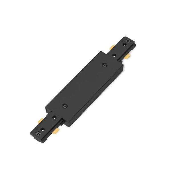 Bloc d'alimentation double extrémité EasyLink noir, pour centre de rail monophasé