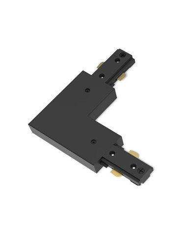 Conector negro en L sentido antihorario EasyLink, para carriles de alta tensión