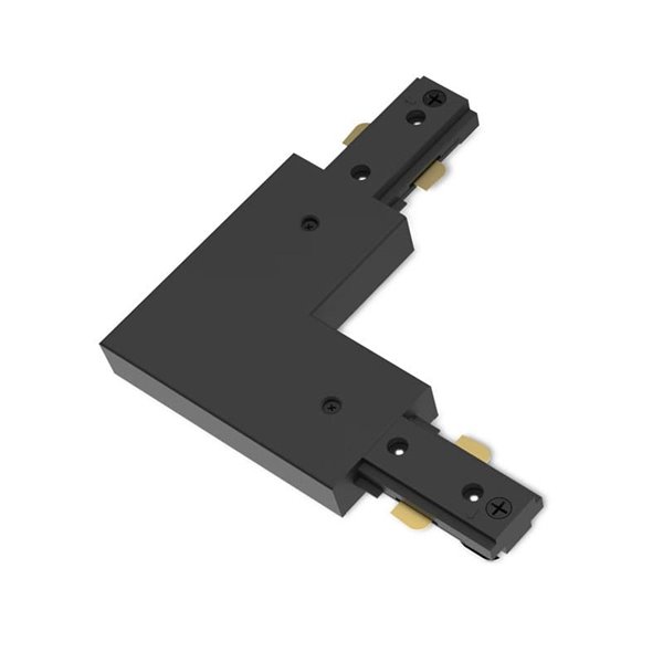 Connecteur noir EasyLink en forme de L sens inverse des aiguilles d'une montre pour rails haute tension