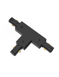 Conector T preto EasyLink, para sistemas de iluminação de trilhos de alta tensão