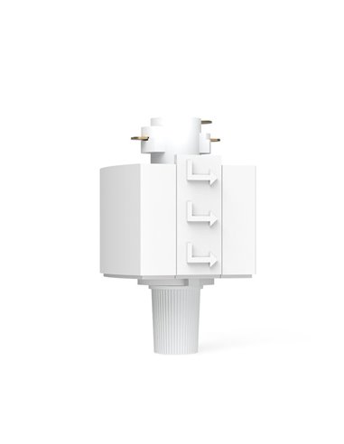 Conector blanco para lámparas colgantes EasyLink de carriles monofásicos