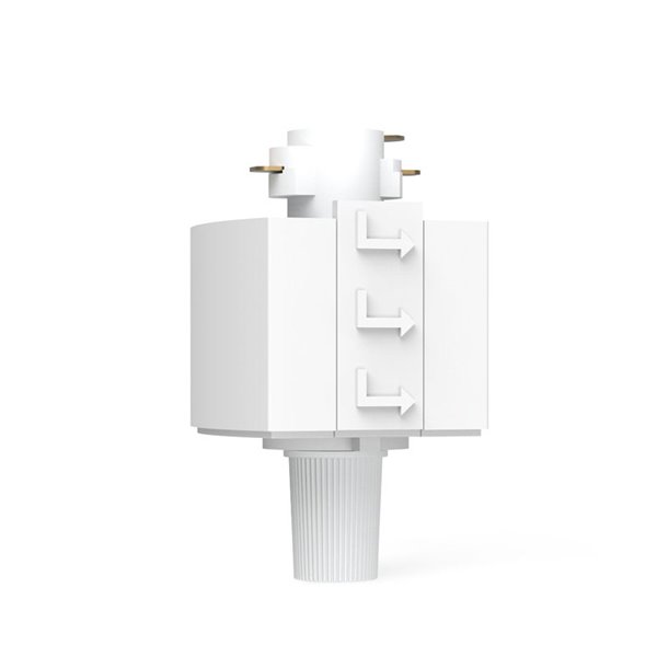 Connecteur blanc pour luminaires suspendus EasyLink sur rails monophasés