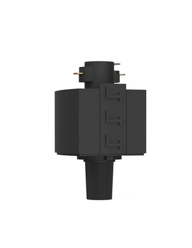 Conector negro para lámparas colgantes EasyLink de carriles monofásicos