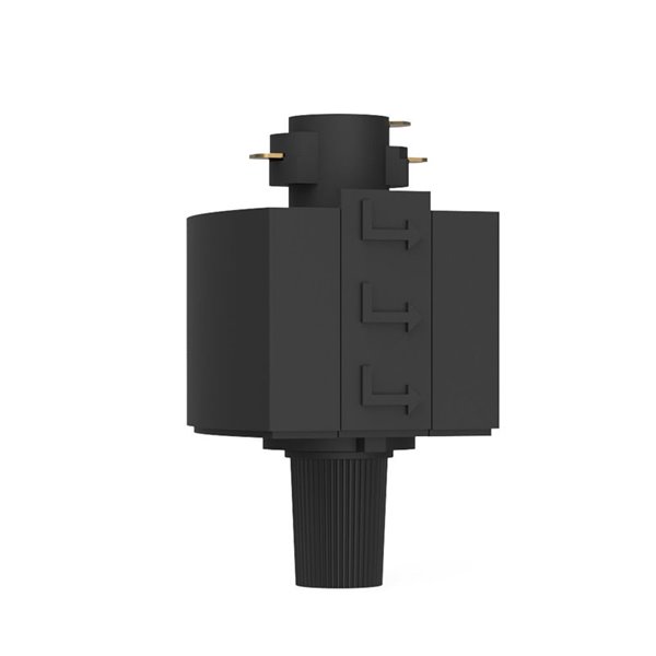 Conector negro para lámparas colgantes EasyLink de carriles monofásicos