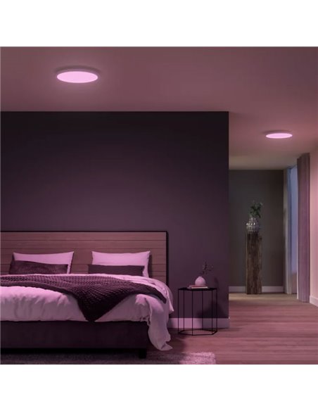 Plafón de techo inteligente LED SURIMU, redondo blanco, Ø39.5cm 40W 2850Lm, 2000-6500K white color ambience