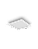 Panel LED inteligente Surimu Philips Hue WA Cuadrado blanco medidas producto