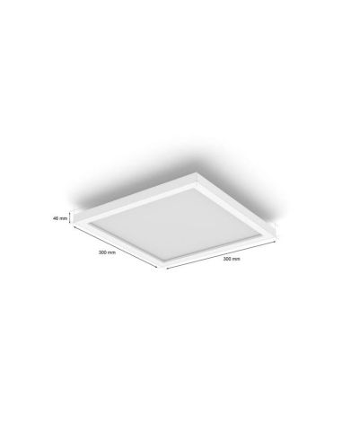 Panel LED inteligente Surimu Philips Hue WA Cuadrado blanco medidas producto