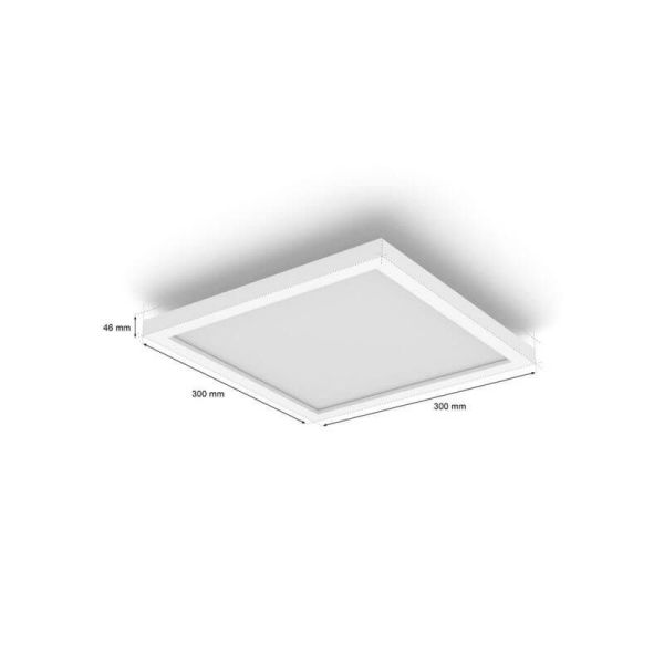 Dimensions du panneau LED intelligent Philips Hue Surimu WA Square White