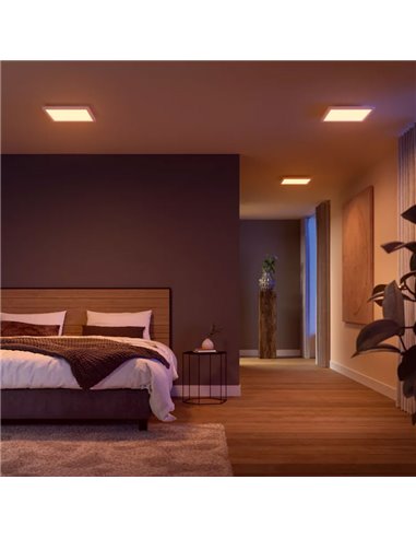 Painel quadrado LED inteligente branco SURIMU 30x30cm, 25W 1760Lm, cor branca 2000-6500K