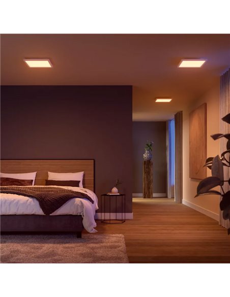 Panel cuadrado inteligente LED SURIMU 30x30cm blanco, 25W 1760Lm, 2000-6500K white color ambience