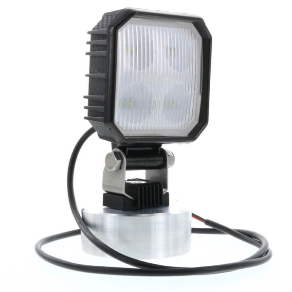 Feu de recul LED carré CARBONLUX R23, 9 W, 1 000 lm, avec interrupteur 10-30 V, IP69K | Homologué AR R10