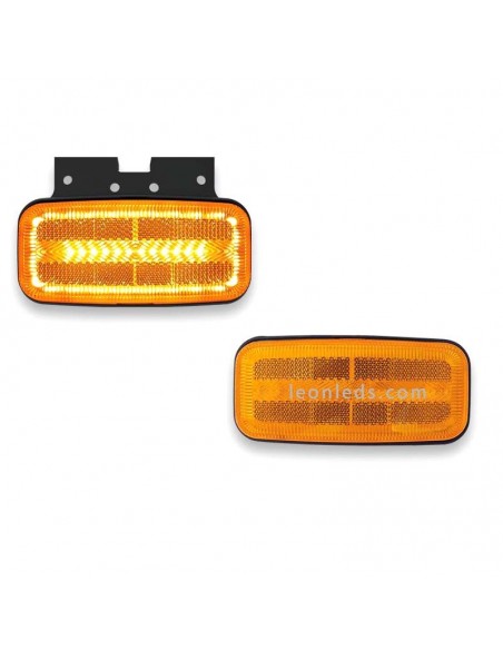 Luz de gálibo LED FT-080 + K LED 12–36V con intermitente lateral, reflector y soporte angular | Homologada 5 IA SM1 R10