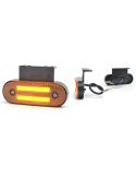 Galibo Lateral LED con Intermitente Catadióptrico y Soporte ADR redondeado 2 lineas Neon 12V-24V SM1 5 IA