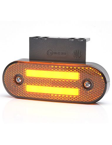 Galibo Lateral LED con Intermitente Catadióptrico y Soporte ADR redondeado 2 lineas Neon 12V-24V SM1 5 IA
