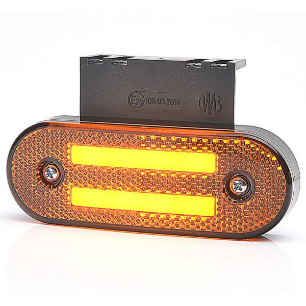 Galibo Lateral LED con Intermitente Catadióptrico y Soporte ADR redondeado 2 lineas Neon 12V-24V SM1 5 IA