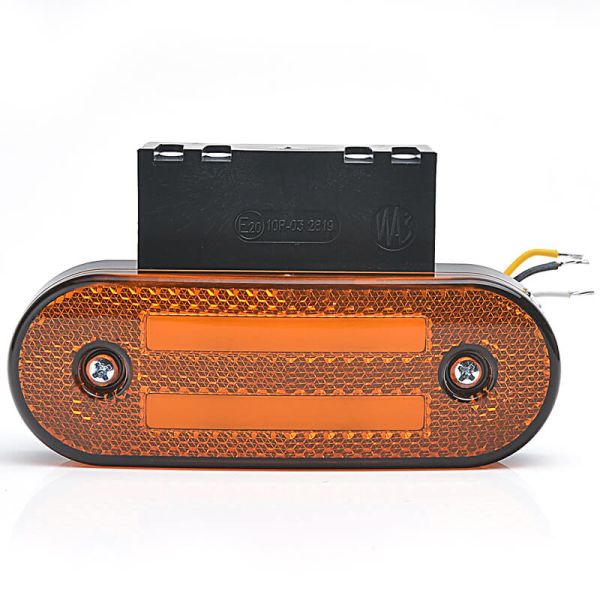 Galibo Lateral LED con Intermitente Catadióptrico y Soporte ADR redondeado 2 lineas Neon 12V-24V SM1 5 IA