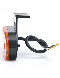 Luz de presença lateral LED com catadióptrico refletivo e suporte ADR arredondado, 2 linhas de neon, 12 V-24 V, SM1 5 IA 2