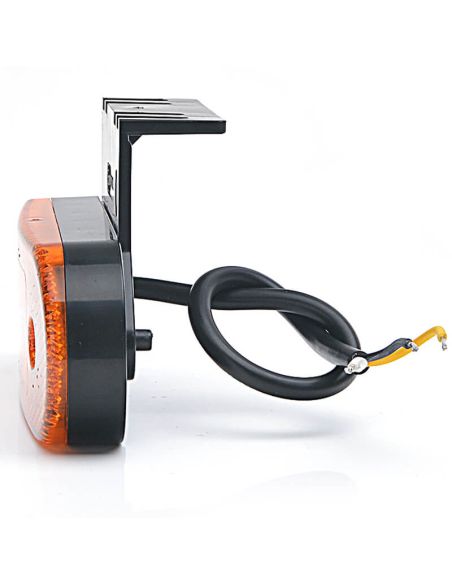 LED lateral Galibo com luz intermitente catadióptrica e suporte ADR arredondado 2 linhas de neon 12V-24V SM1 5 IA