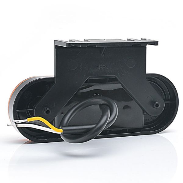 Trasera Galibo Lateral LED con Intermitente Catadióptrico y Soporte ADR redondeado 2 lineas Neon 12V-24V SM1 5 IA