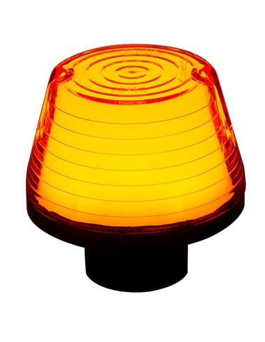 Piloto LED intermitente LKD 2647 NEON 12/24V con tulipa ámbar | Categoría 5 | IP68 | Homologado R10 HOR 100B