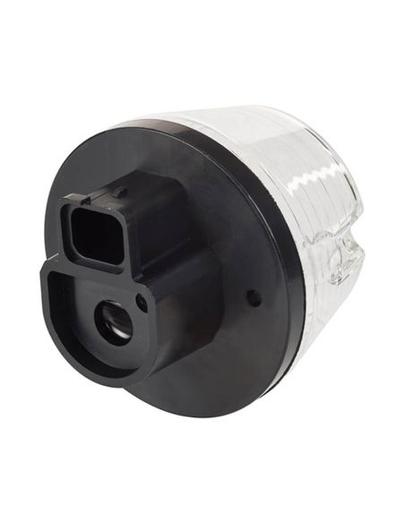 Piloto LED intermitente redondo tulipa transparente | Categoria 5 | 12V 24V | EMC R10 HOR 100B