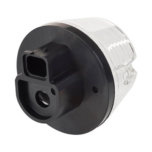 Piloto LED intermitente redondo tulipa transparente | Categoria 5 | 12V 24V | EMC R10 HOR 100B