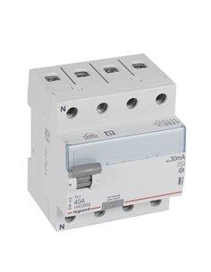 Diferencial Legrand TX³ 403005, 4 polos 40A 30 mA Tipo AC con botón TEST