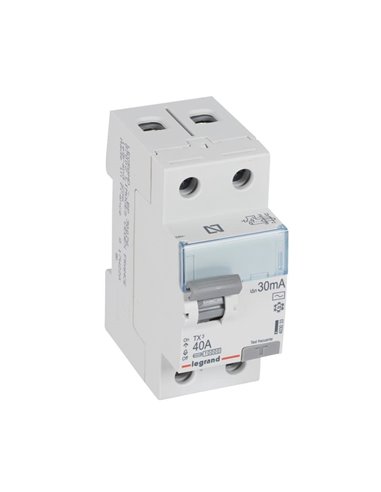 Diferencial Legrand TX³ 403033, 2P 40A 30 mA Tipo AC con botón TEST