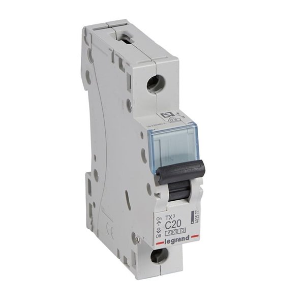 Magnetotérmico Legrand TX³ 403577, C20, 1 polo 6 kA, 230 V
