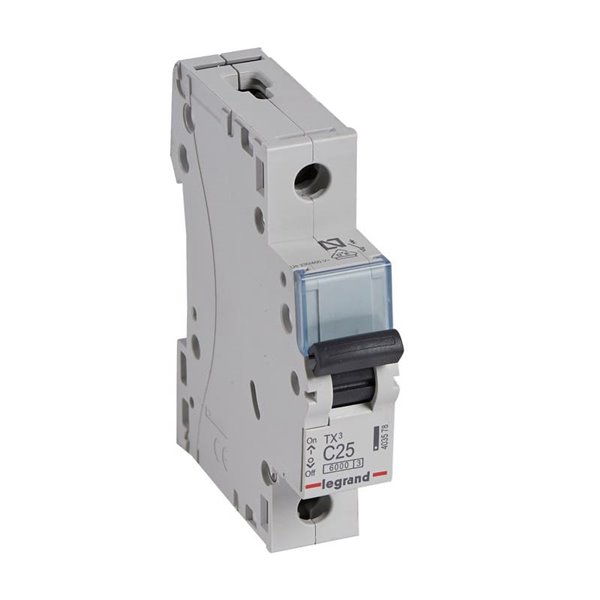 Magnetotérmico Legrand TX³ 403578, C25, 1 polo, 6 kA, 230 V DIN