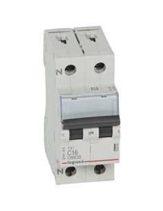 Magnetotérmico Legrand TX³ 403586, C16, 1P+N, 6 kA, 230 V (2 módulos)