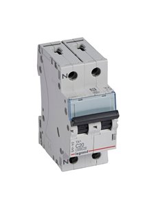 Magnetotérmico Legrand TX³ 403587, C20, 1P+N, 6 kA, 230 V (2 módulos)