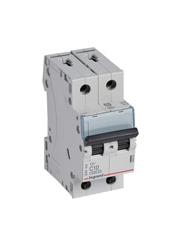 Magnetotérmico Legrand TX³ 403605, C10, 2P, 6 kA, 230/400 V