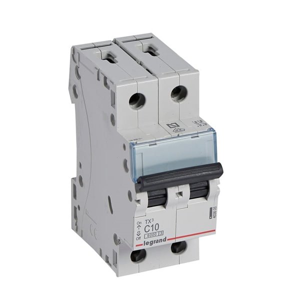 Magnetotérmico Legrand TX³ 403605, C10, 2P, 6 kA, 230/400 V
