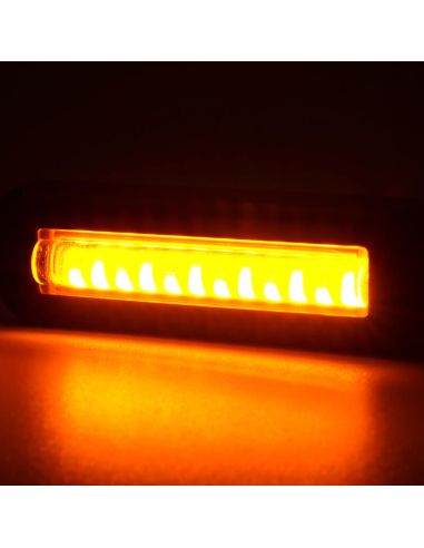 Mini barra LED intermitente delantera W295 serie 2446 12/24V universal 1D R10 | cable 24 cm