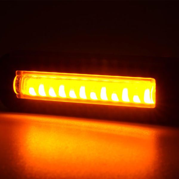 Mini barra LED intermitente delantera W295 serie 2446 12/24V universal 1D R10 | cable 24 cm