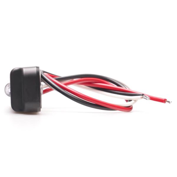 Lateral Mini barra LED trasera de posición y freno W295 serie 2446 12/24V universal R1 S1D R10 | cable 24 cm