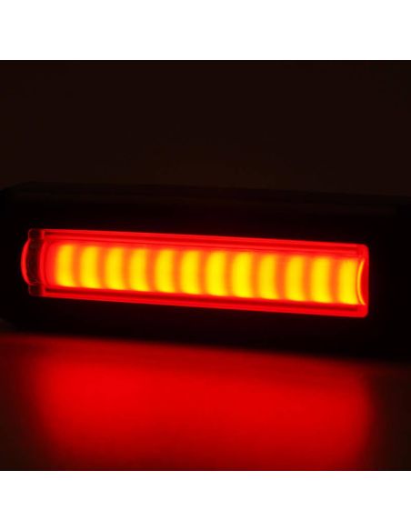 Mini barra de luz de freio e estacionamento traseira LED W295 série 2446 12/24 V universal R1 S1D R10 | Cabo de 24 cm