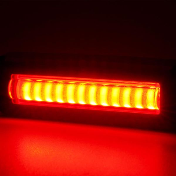 Mini barra de luz de neblina traseira LED W295 série 2445 12/24V universal F1 R10 | Cabo de 24 cm