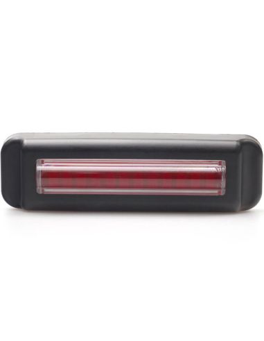 Mini barra de luz de neblina traseira LED W295 série 2445 12/24V universal F1 R10 | Cabo de 24 cm