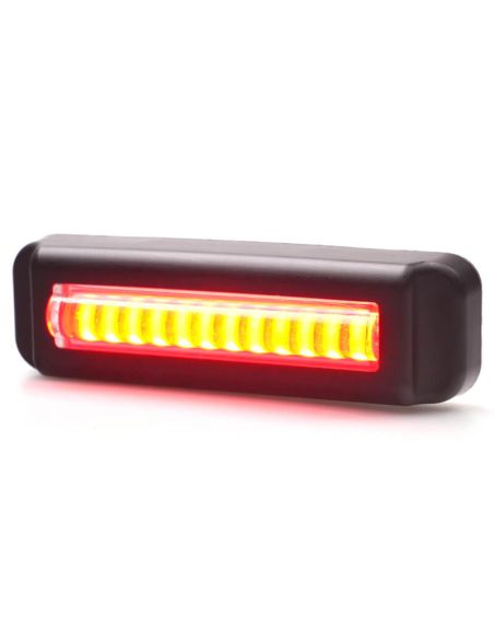 Mini barra LED antiniebla trasera W295 serie 2445 12/24V universal F1 R10 | cable 24 cm