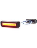 Mini barra LED antiniebla trasera W295 serie 2445 12/24V universal F1 R10 | cable 24 cm