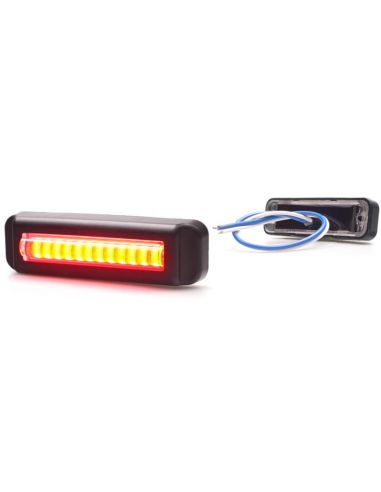 Mini barra LED antiniebla trasera W295 serie 2445 12/24V universal F1 R10 | cable 24 cm